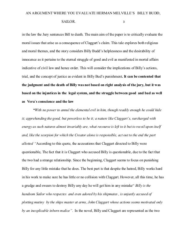 Реферат: Billy Budd Essay Research Paper Billy